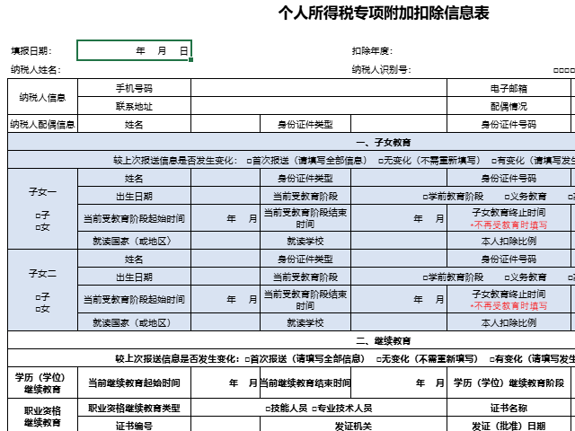 SpreadJS 个人所得税
